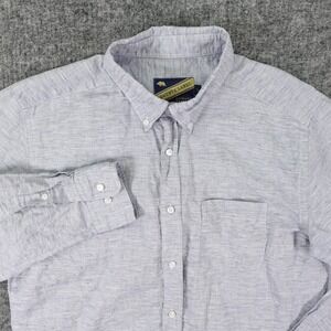 Onward Reserve Reserve Label Shirt Mens Large Linen Blend Button‎ Down Casual